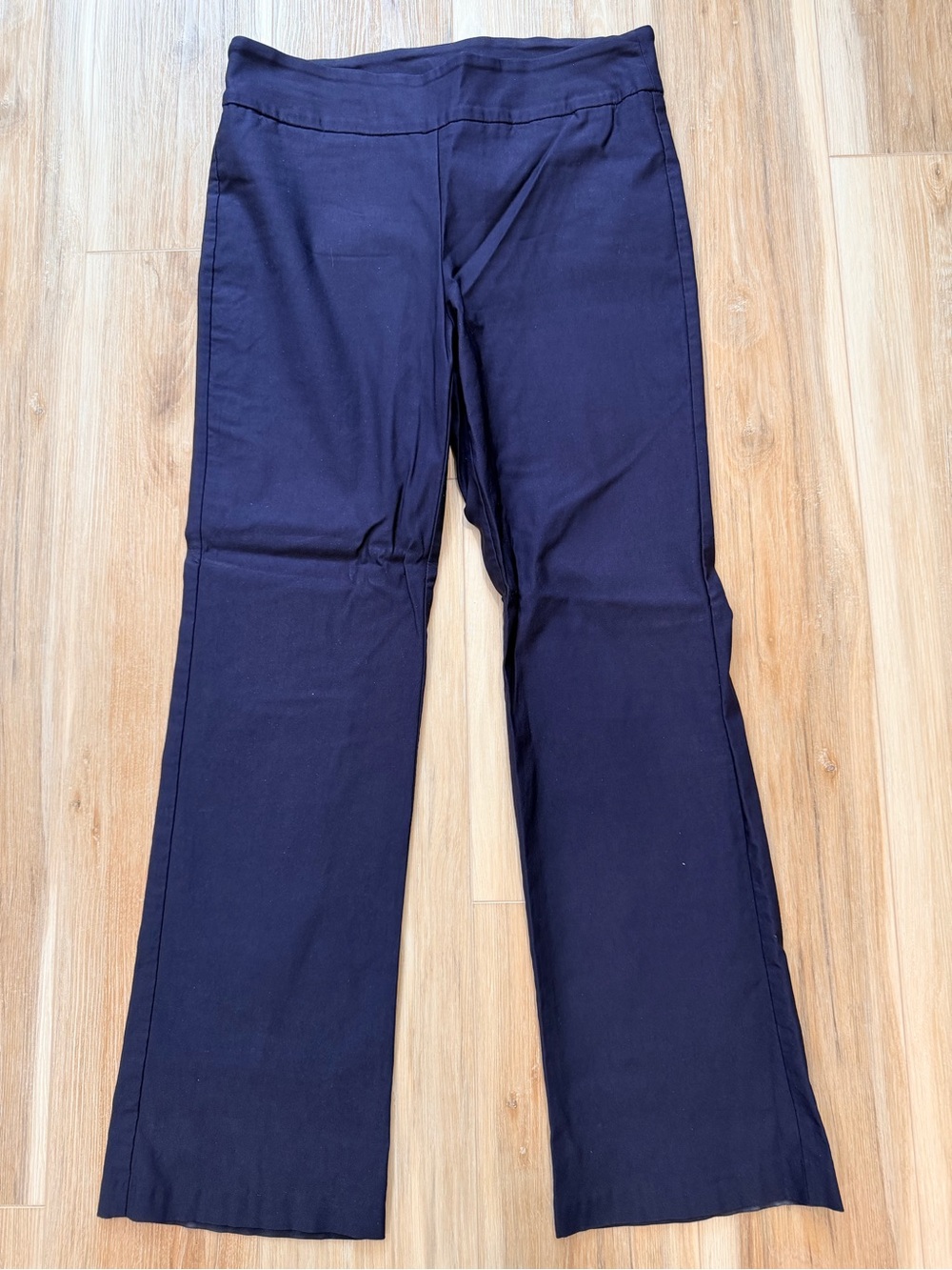 Women's Navy Straight-Leg Pants